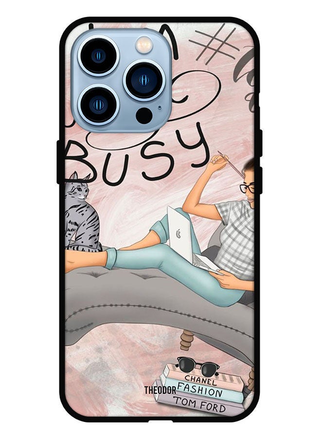 Theodor Protective Case Cover For iPhone 13 Pro Busy Girl - Image 1