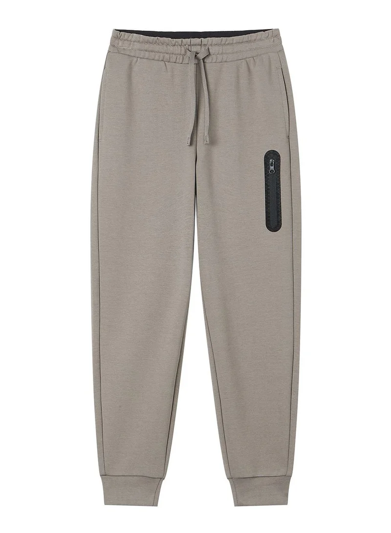 GIORDANO  Kid's Regular Taper Stretch Interlock Jogger with Elastic Waist  | Best Price UAE