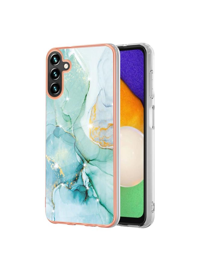 S-TOP Case For Samsung Galaxy A34 5G Electroplating Marble IMD TPU Phone Case - Image 1