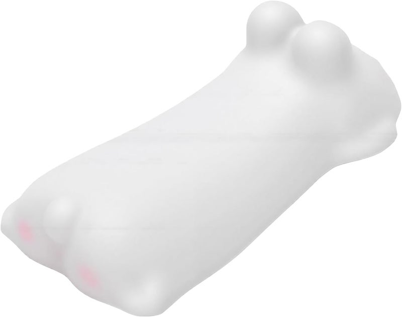 ZJchao Cute Wrist Rest Support PU Foam Ergonomic Animal Shaped Wrist Pad for Keyboard Computer with Soft Comfortable Cushion for Office Home Use (White Rabbit) - Image 1