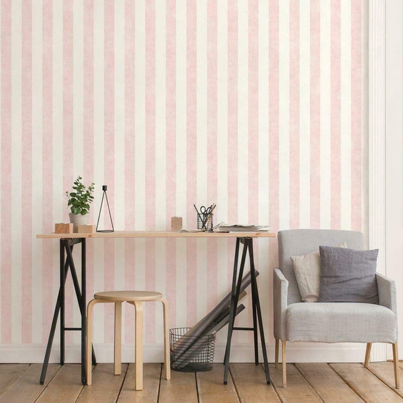 Norwall Stripe with Texture Wallpaper - Image 2
