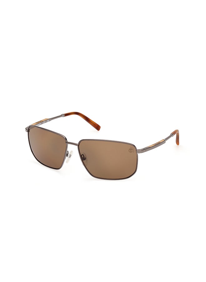 Timberland Men's Polarized Rectangular Sunglasses - TB0001006H61 - Lens Size: 61 Mm - Image 1