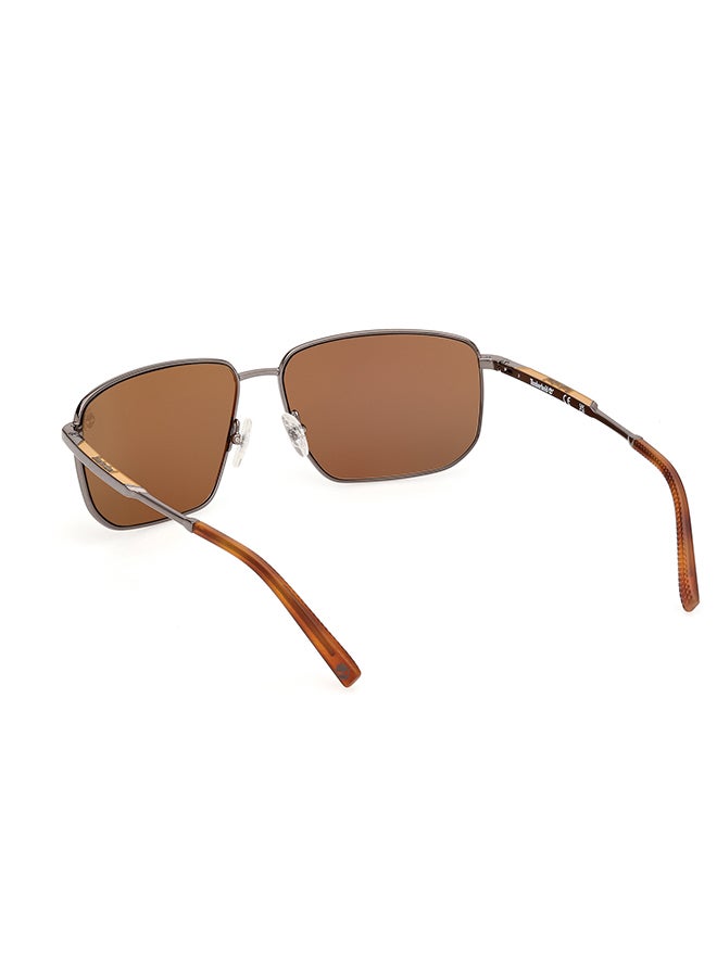 Timberland Men's Polarized Rectangular Sunglasses - TB0001006H61 - Lens Size: 61 Mm - Image 3
