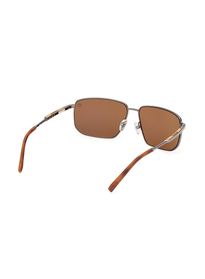 Timberland Men's Polarized Rectangular Sunglasses - TB0001006H61 - Lens Size: 61 Mm - Image 5