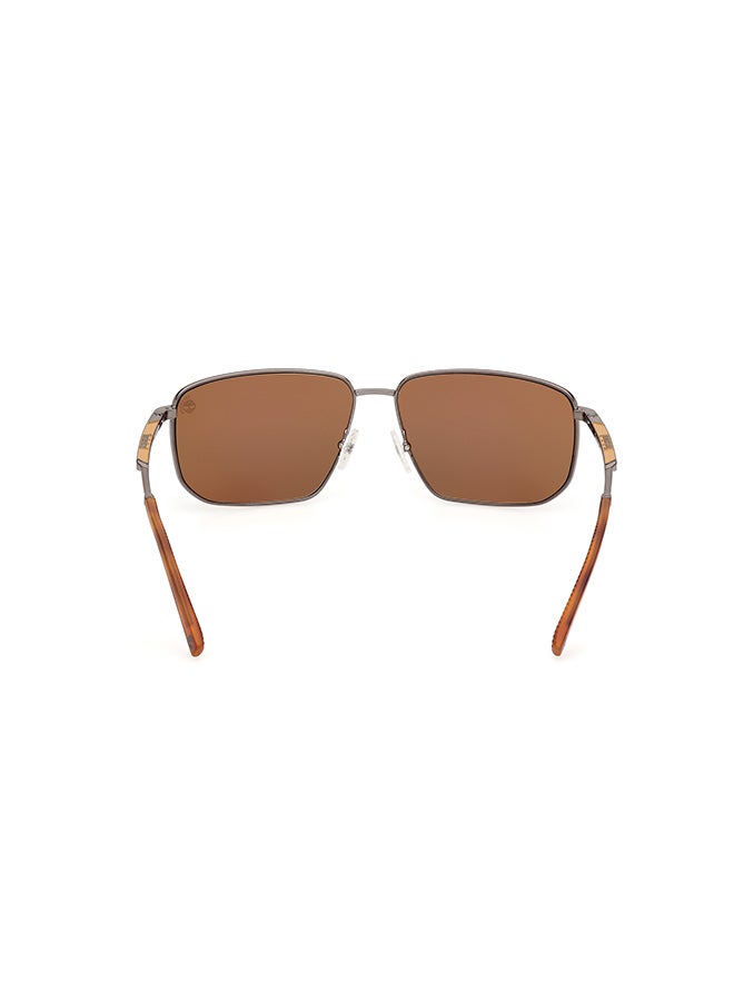 Timberland Men's Polarized Rectangular Sunglasses - TB0001006H61 - Lens Size: 61 Mm - Image 4