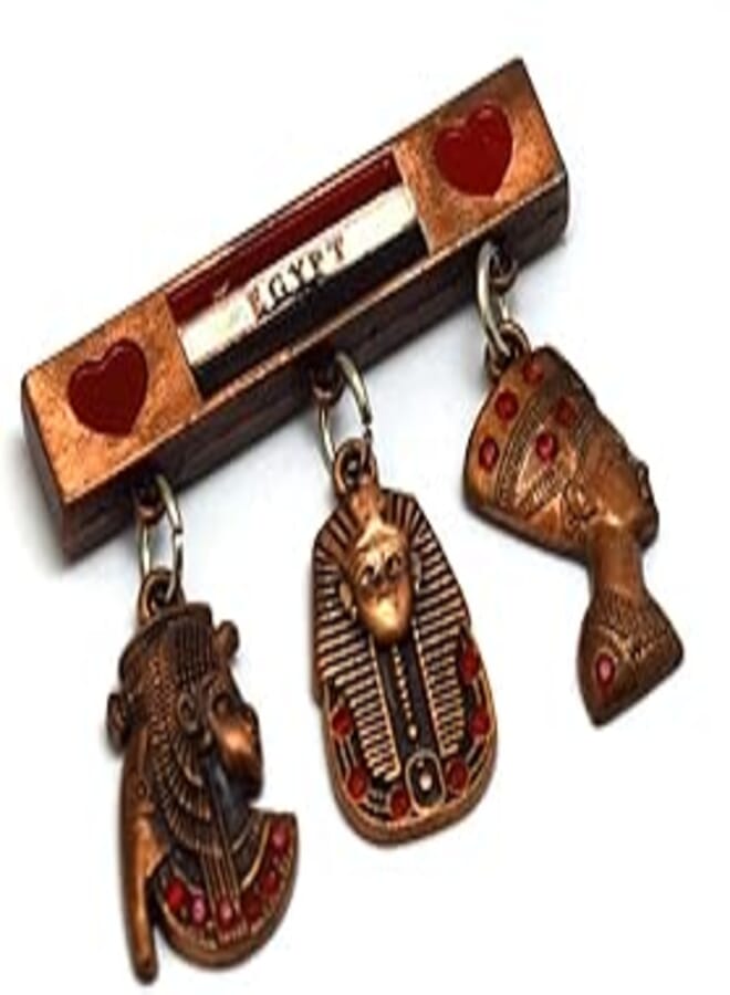 immatgar burnt brown Pharaonic egyptian tutankhamun, nefertiti and cleopatra Figures Fridge Magnets and portrait - Souvenir valentine gift sophisticated