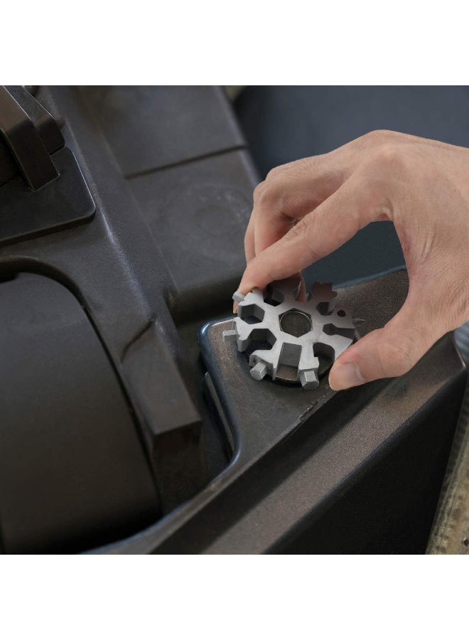 general Gifts for Men, 18-in-1 Snowflake Multi Tool, Anniversary Birthday Gift for Men Dad Husband Him Grandpa, Father Day Gift for Dad Who Have Everything, Camping Accessories Cool Gadgets Tools - Image 5