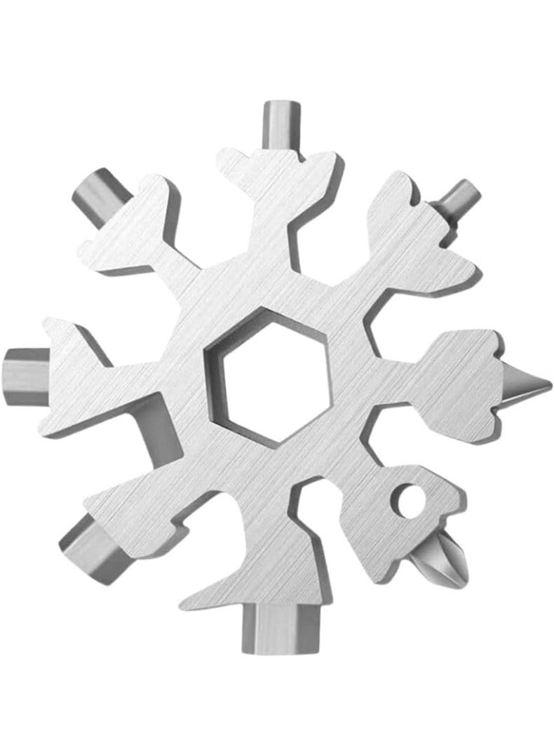 general Gifts for Men, 18-in-1 Snowflake Multi Tool, Anniversary Birthday Gift for Men Dad Husband Him Grandpa, Father Day Gift for Dad Who Have Everything, Camping Accessories Cool Gadgets Tools - Image 1