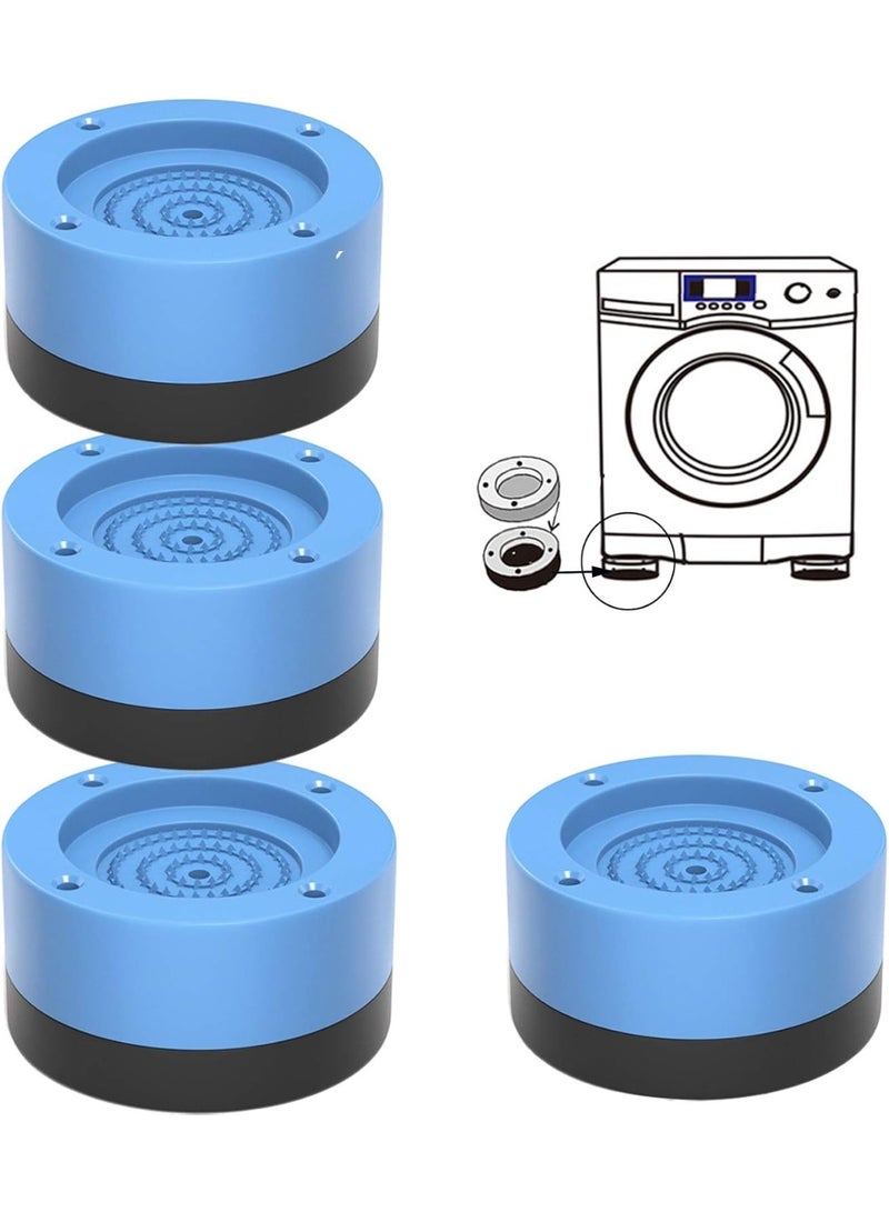 موثوقية التنبؤ وسادات أقدام غسالة مانعة للانزلاق ومقاومة للصدمات، وسادات مضادة للاهتزاز وإلغاء الضوضاء، قابلة لتعديل الارتفاع للغسالة، والمجفف، والثلاجة، والأثاث - Image 1