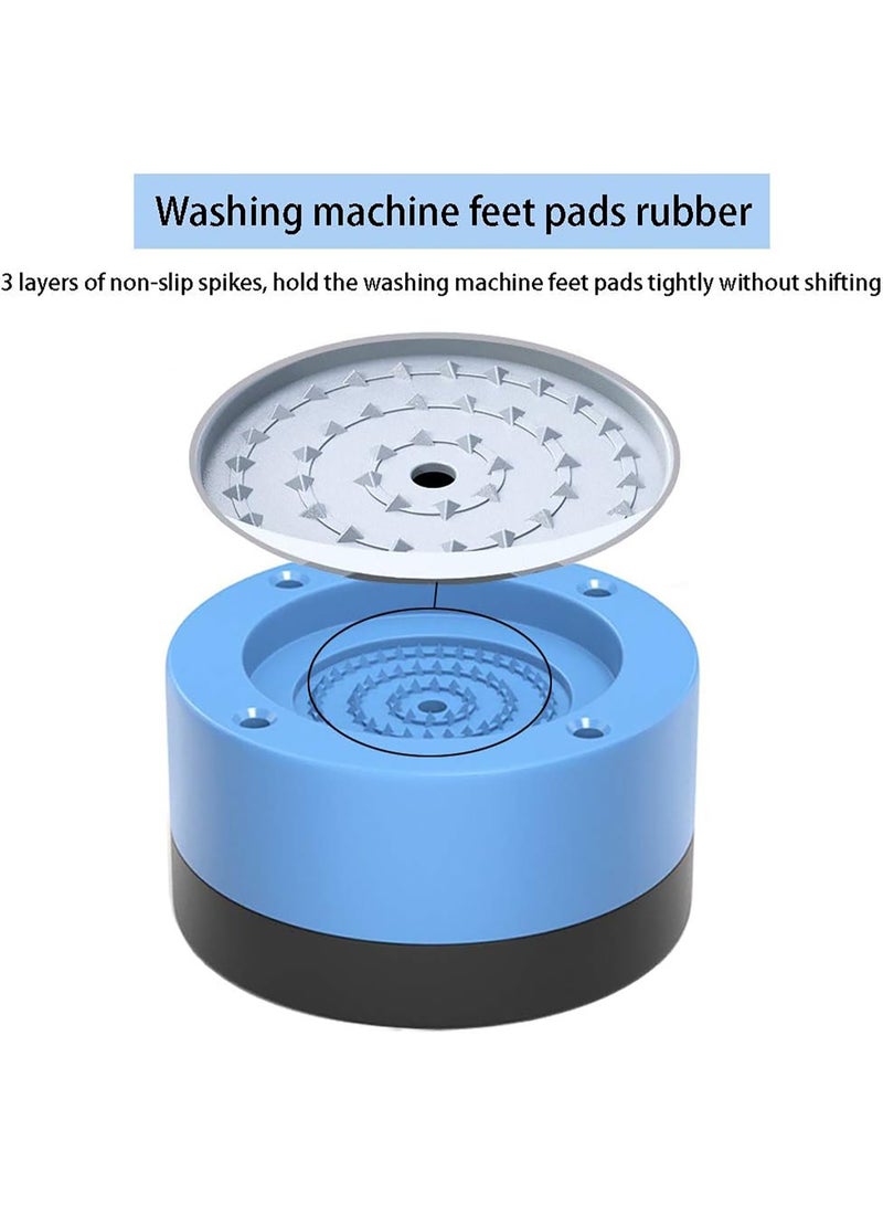 موثوقية التنبؤ وسادات أقدام غسالة مانعة للانزلاق ومقاومة للصدمات، وسادات مضادة للاهتزاز وإلغاء الضوضاء، قابلة لتعديل الارتفاع للغسالة، والمجفف، والثلاجة، والأثاث - Image 2