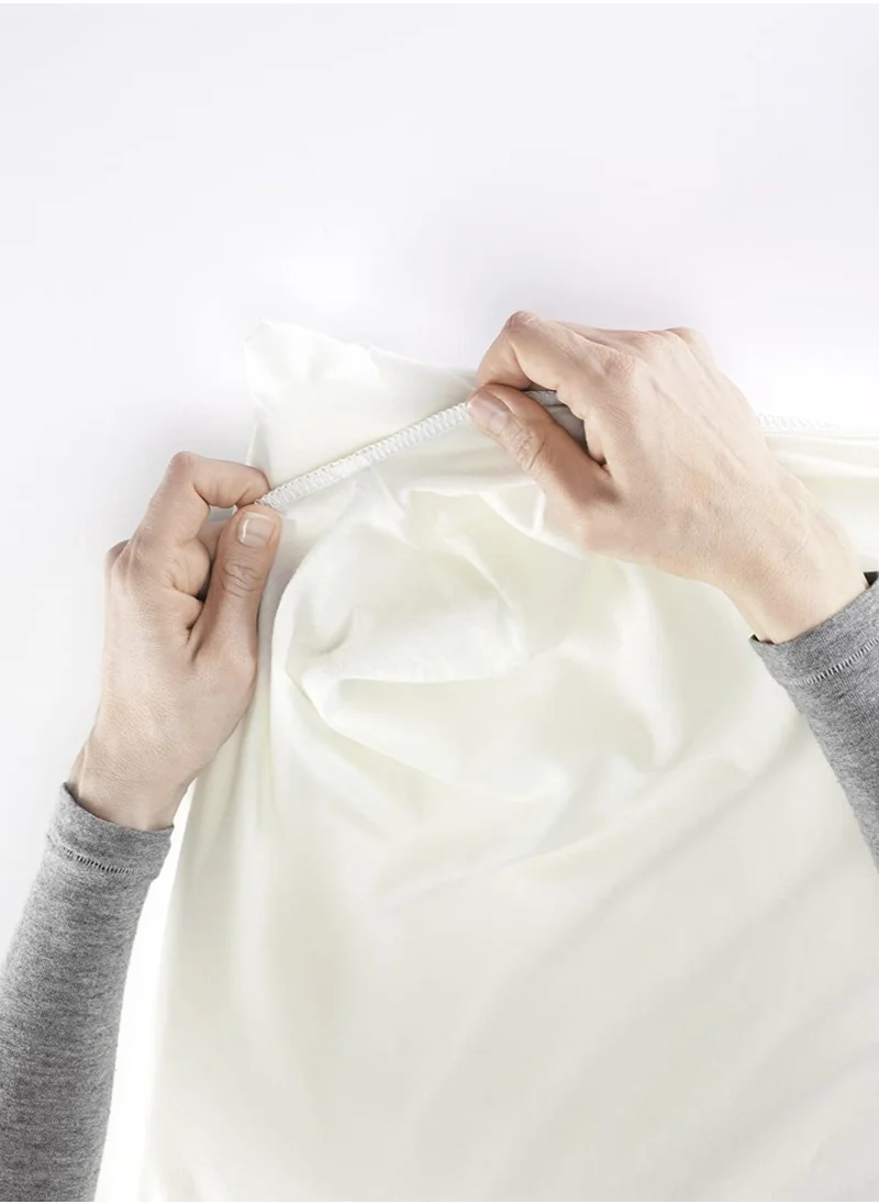 BABYBJORN Fitted Sheet For Travel Crib Lightorganic White