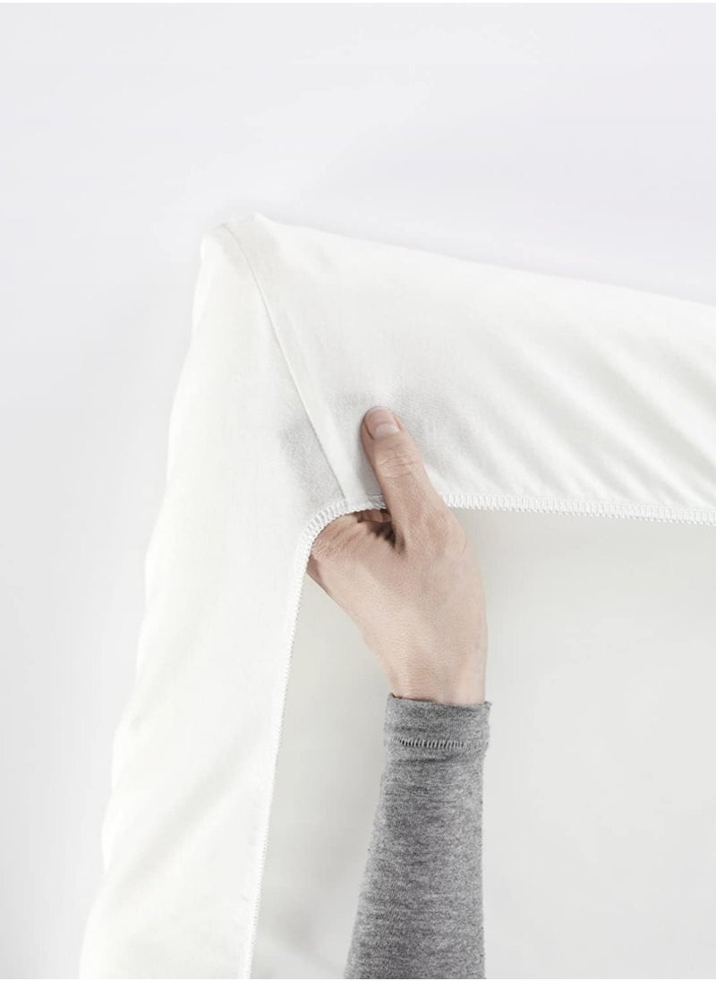 BABYBJORN Fitted Sheet For Travel Crib Lightorganic White  - Image 3