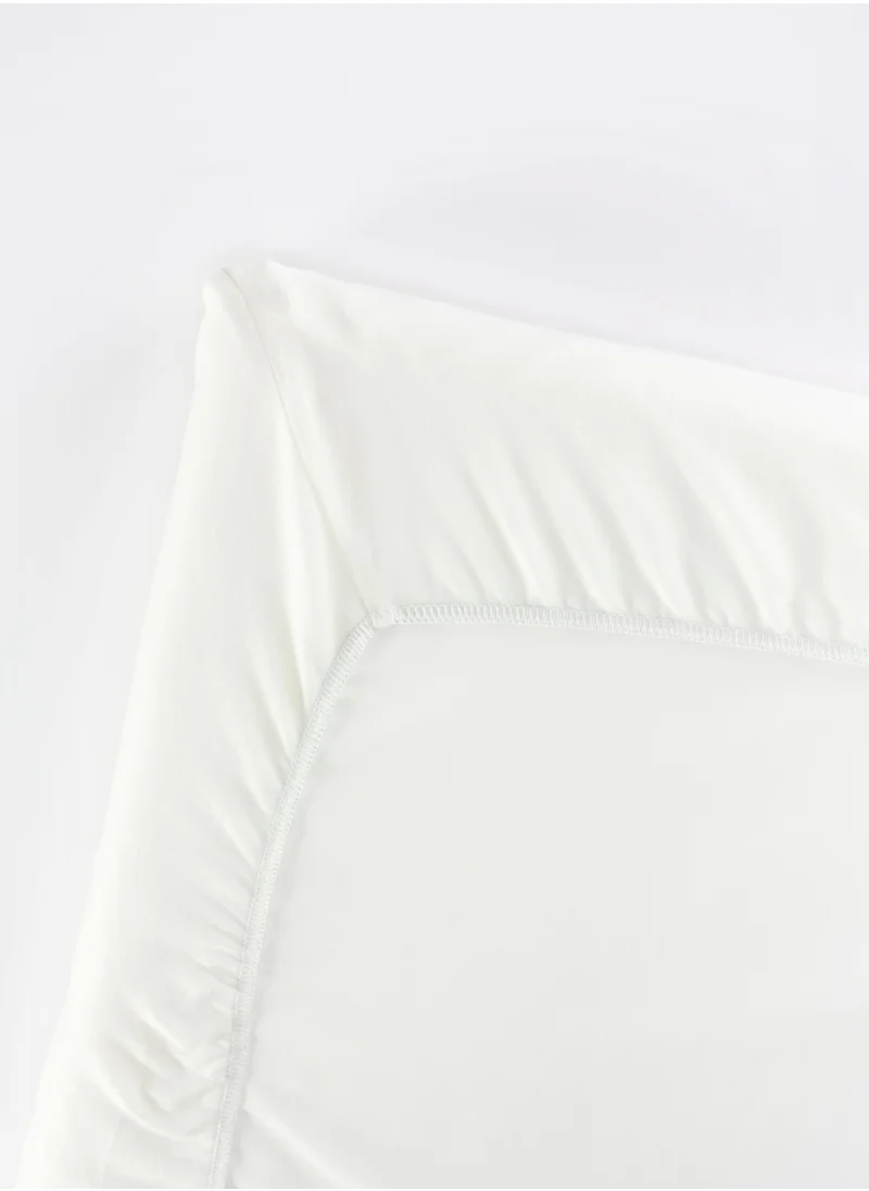 BABYBJORN Fitted Sheet For Travel Crib Lightorganic White