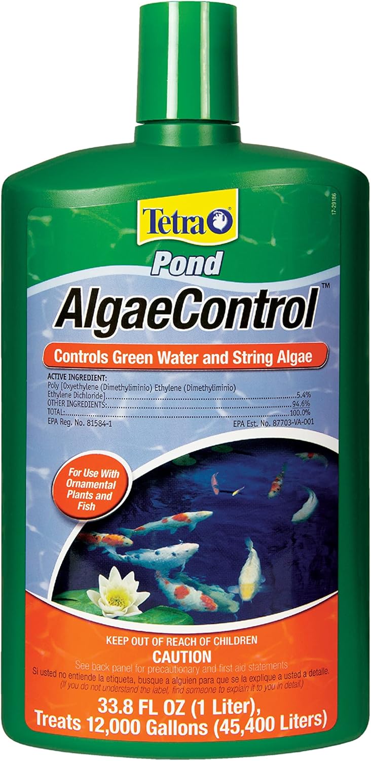 TetraPond Algae Control Treatment For Use With Fish  Plants 338Ounce - Image 1