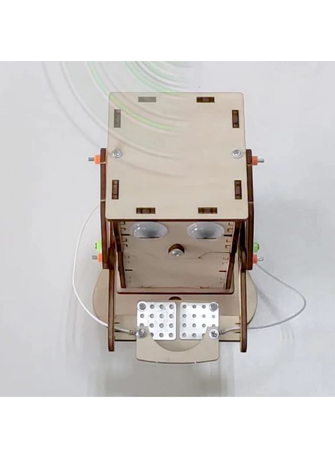 طقم نموذج خشبي لروبوت آكل العملات المعدنية يعمل بنظام DIY من نوع STEM للتعليم العلمي للأطفال - Image 5