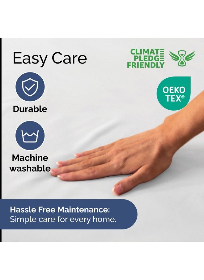 Extra Deep Full Fitted Sheet - Hotel Luxury Single Fitted Sheet Only - Easily Fits 18 inch to 24 inch Mattress - Ultra Soft, Wrinkle Free w/Extra Deep Pockets - Easy-Care, Breathable & Comfy - White