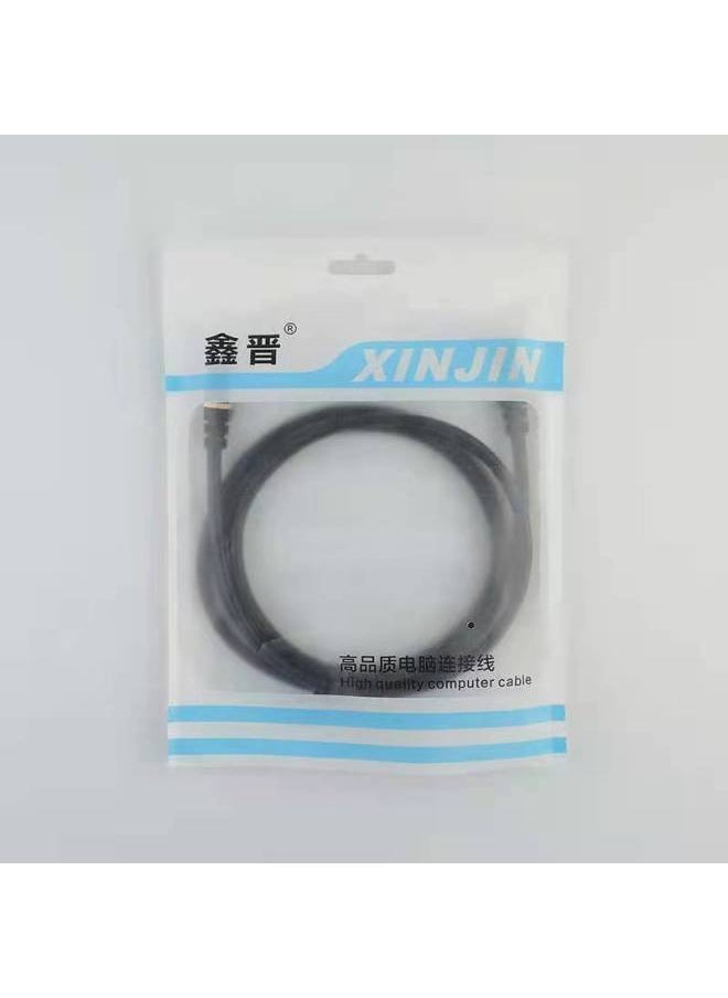 Xinjin Source Six Kinds Of Oxygen-free Copper Network Cable Finished Jumper Eight-core Twisted Pair Computer Network Cable 1 M -50 M-Color:Black-Line Length:1m