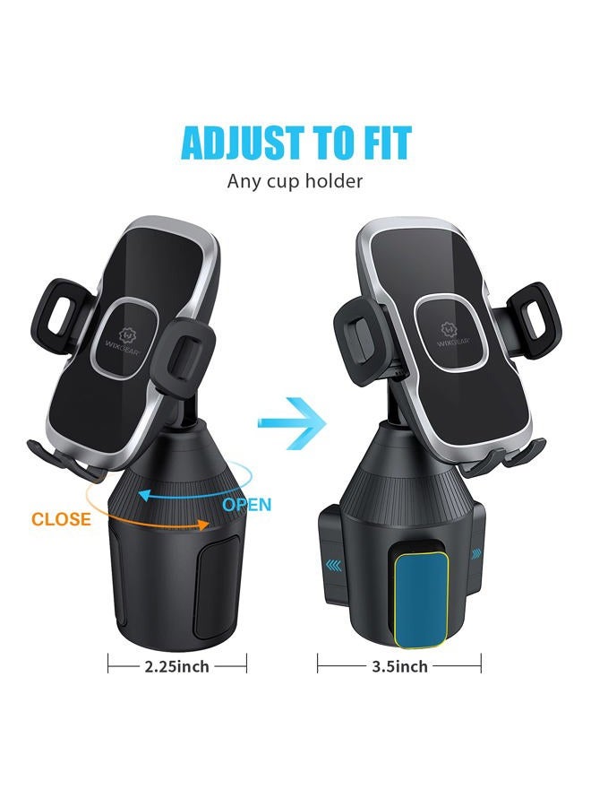 WIzGear Cup Holder Phone Mount, Car Cup Holder Phone Mount Adjustable Automobile Cup Holder Smart Phone Cradle Car Mount - Image 5