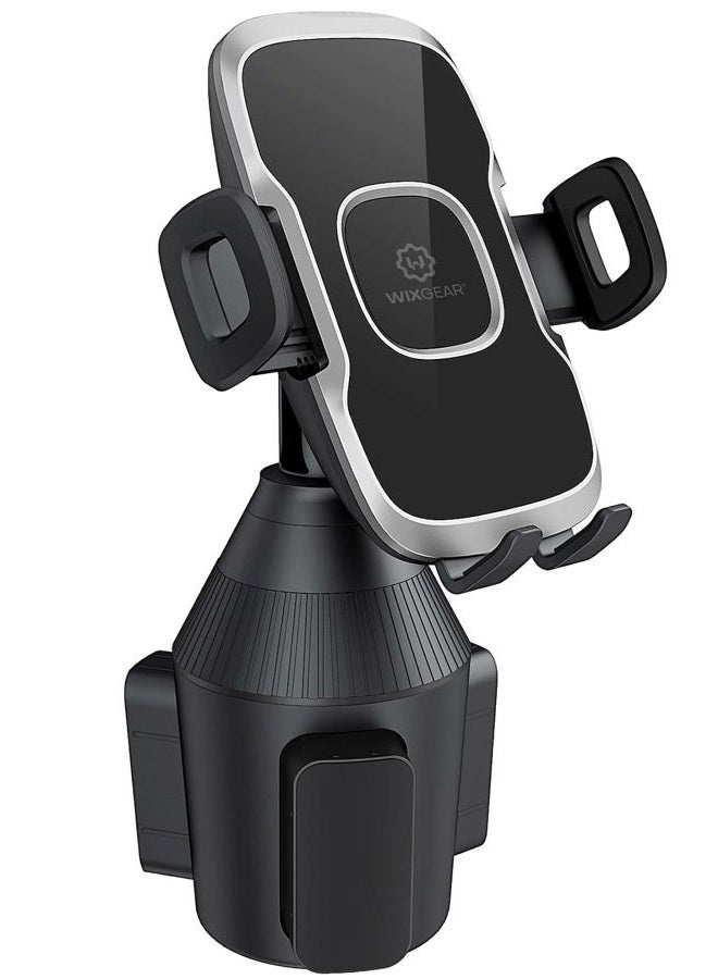 WIzGear Cup Holder Phone Mount, Car Cup Holder Phone Mount Adjustable Automobile Cup Holder Smart Phone Cradle Car Mount - Image 1