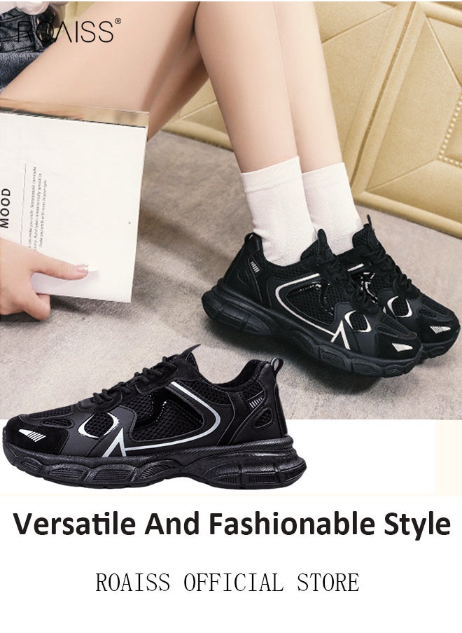 Women Sports and Leisure Shoes Thick Sole Round Toe Medium Heel Low Top Mesh - pzsku/Z3F08054FC2EBB6CD6043Z/45/_/1699493637/14d8fc7a-8560-4328-b83d-590b099de5cf