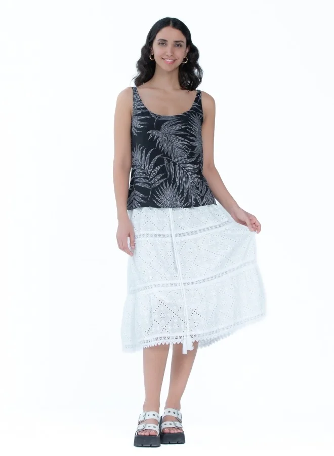 هايليز Embroidered Eyelet Skirt