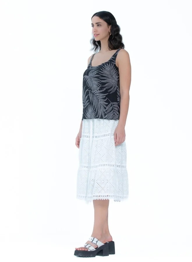 هايليز Embroidered Eyelet Skirt