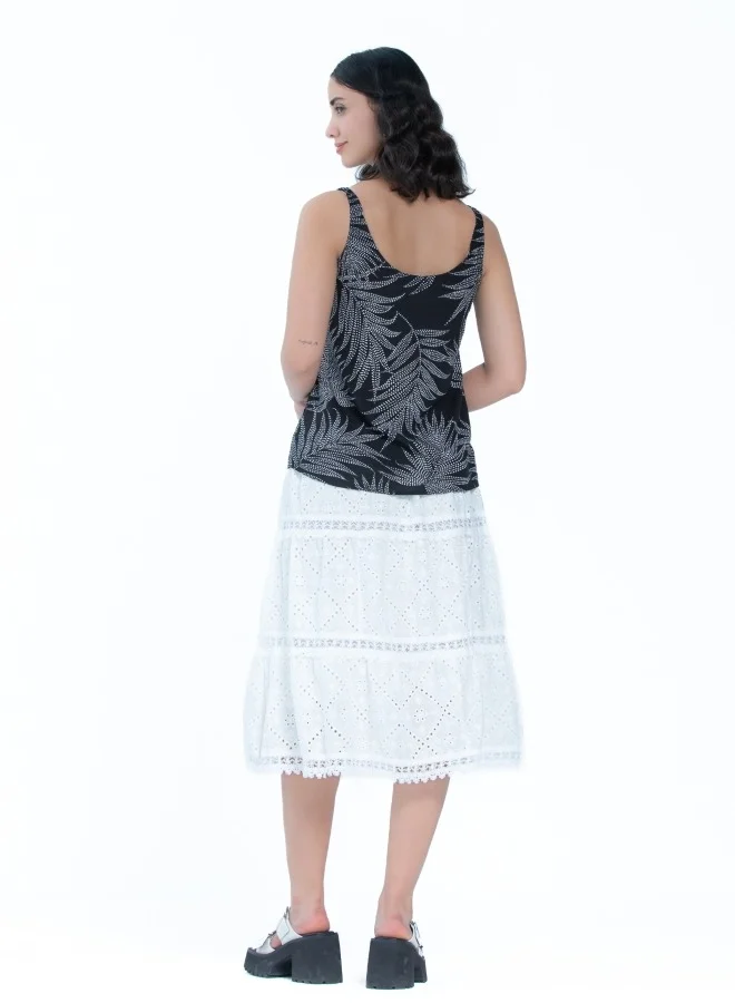 هايليز Embroidered Eyelet Skirt