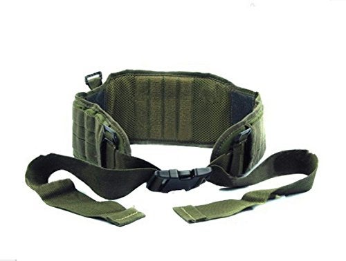 FAMI Tactical Battle Combat Airsoft Padded Equipment Molle Waist Belt with Adjustable Suspenders Free Straps for Patrol Army Training Outdoors Duty- Military Green - Image 5