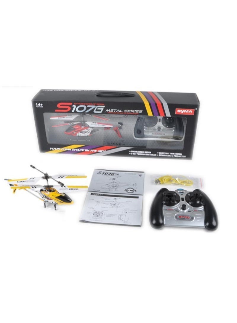 The Toys Home S107G Remote Control Helicopter with Gyro – 3.5 R/C Helicopter for Kids & Beginners, USB Recharge, Durable Alloy Frame, Indoor Flying Toy with LED Lights, RC Helicopter for Boys & Girls - Image 2