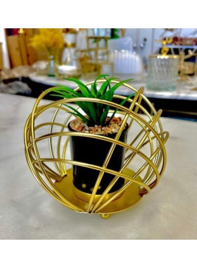Artficial Plant With Metal Stand For Home Decoration And Office