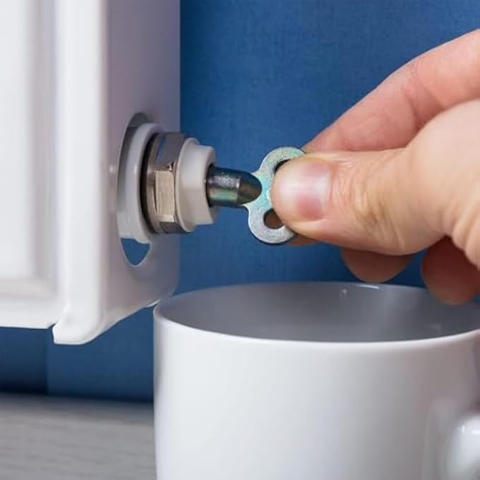 6-PIECE SILVER RADIATOR VENT KEY, UNIVERSAL HEAVY-DUTY RADIATOR VALVE KEY, USED FOR VENTING FROM ALL HEATING SYSTEM TYPES - Image 3