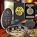 Keller & Weber Mini DND Dice Set with Steampunk Hollow Gear Pocket Watch Case Tiny 7Piece Polyhedral Metal DD Dice DND Gifts with Gift Box Role Playing Game Board Game Accessories Dice Bronze - Image 4
