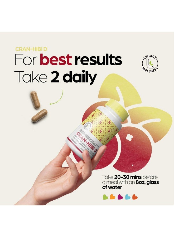LegacyNutra Legacy Wellness Cran-Hibi-D: D Mannose with Cranberry, Hibiscus & Dandelion Capsules - Urinary Tract Health - Natural Cleanse, Bladder Support, Detox Flush, Herbal UT Supplement Pills for Men & Women - Image 4