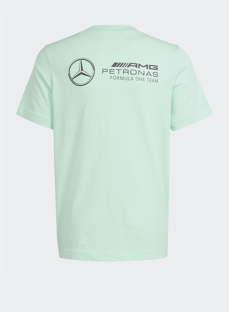 Adidas Kids Mercedes Woven Graphic T-Shirt - Image 2