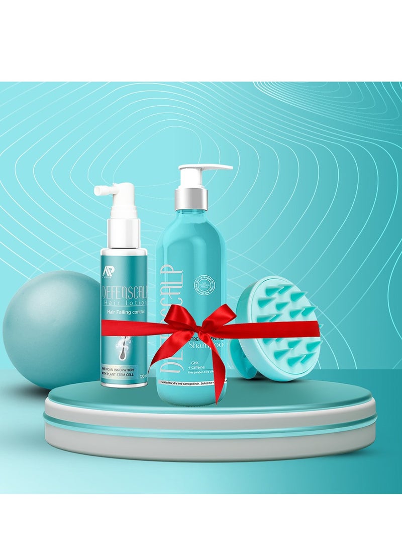Defenscalp Set Shampoo + Lotion l | Treats Dandruff & Stimulates Hair Growth+  - Image 2