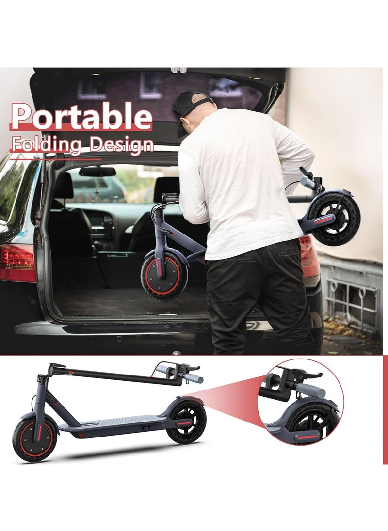 MAXSHOT V1 Electric Scooter - 350W Motor, Max 21 Miles Long Range, 19Mph Top Speed, 8.5" Tires, Portable Folding Commuting Electric Scooter Adults with Dual Braking System and App Control