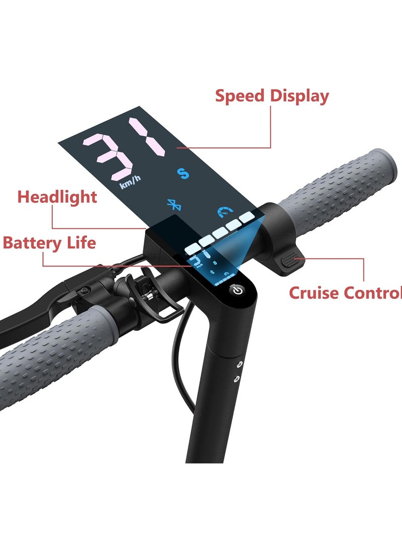 MAXSHOT V1 Electric Scooter - 350W Motor, Max 21 Miles Long Range, 19Mph Top Speed, 8.5" Tires, Portable Folding Commuting Electric Scooter Adults with Dual Braking System and App Control