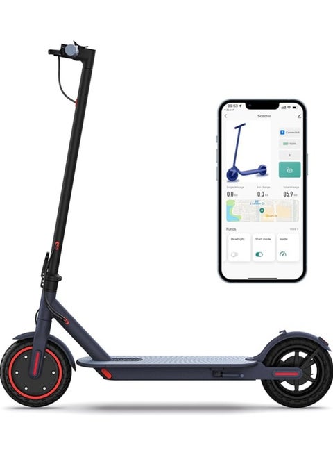 MAXSHOT V1 Electric Scooter - 350W Motor, Max 21 Miles Long Range, 19Mph Top Speed, 8.5" Tires, Portable Folding Commuting Electric Scooter Adults with Dual Braking System and App Control