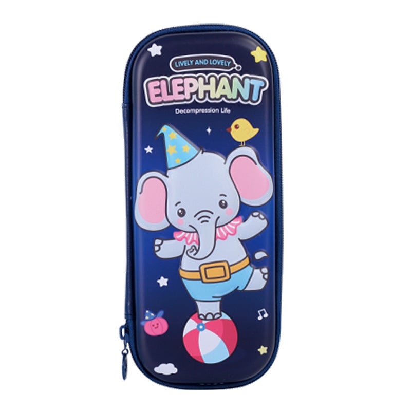 Small Spirit Pencil Case Cartoon Eva Student Pencil Case 3D Three-Dimensional Zipper Pencil Case Children'S Pencil Case A Generation Of Hair - Image 1