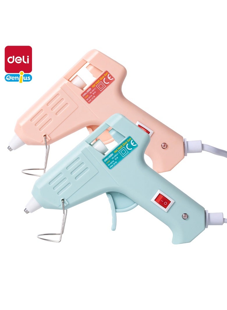 Deli EY256 20W Glue Gun Pink/Blue – Ideal for DIY, Crafting, and Repairs - Image 1