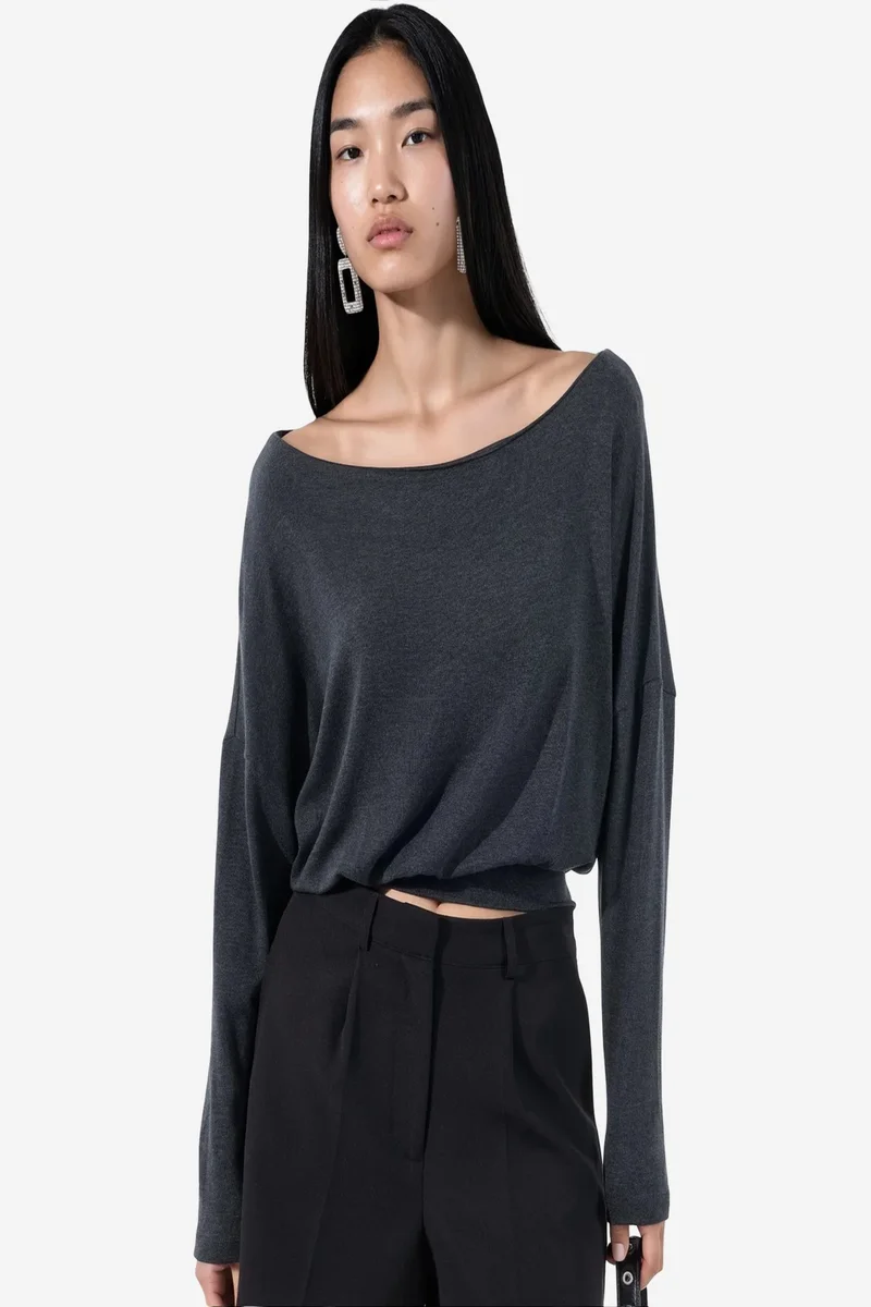BUSEM Women's Acrylic-Blend Blouse