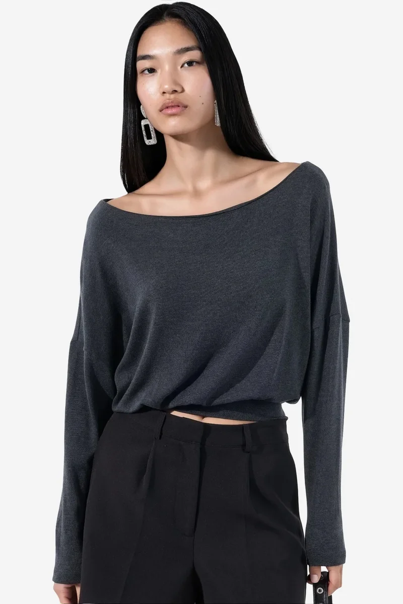 بوسيم BUSEM Women's Acrylic-Blend Blouse