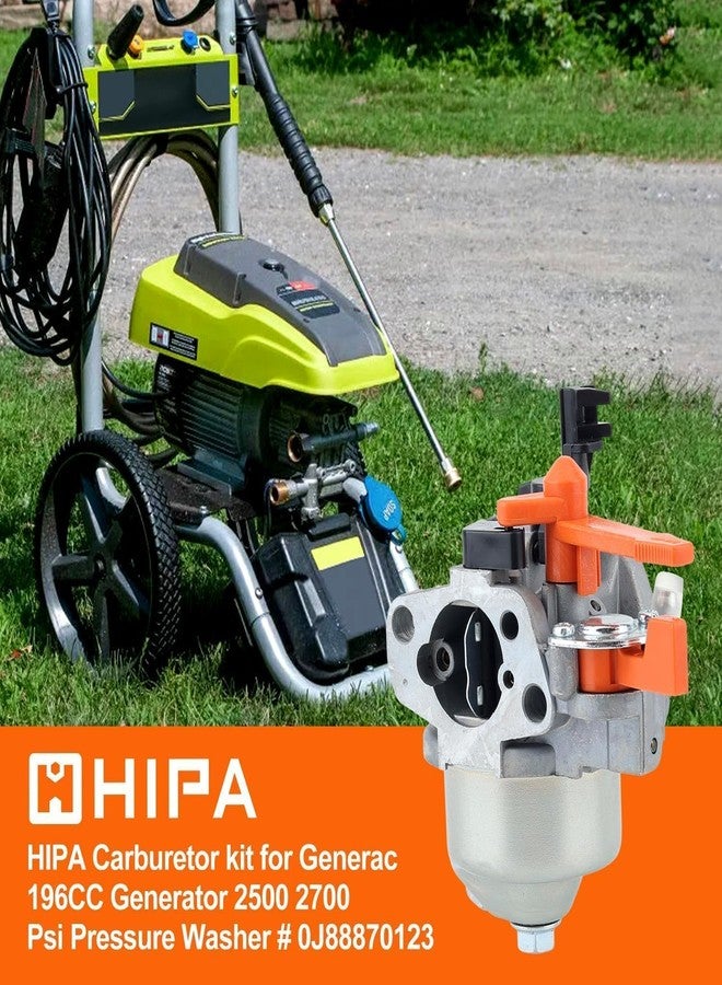 Hipa 0J35220126 Carburetor for Generac 2500-3000 PSI 196CC Pressure Washer - Image 2
