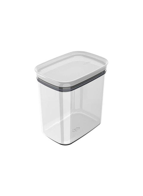 OU Hermetic Rectangular Canister Block, 1.5 Liter Capacity, White