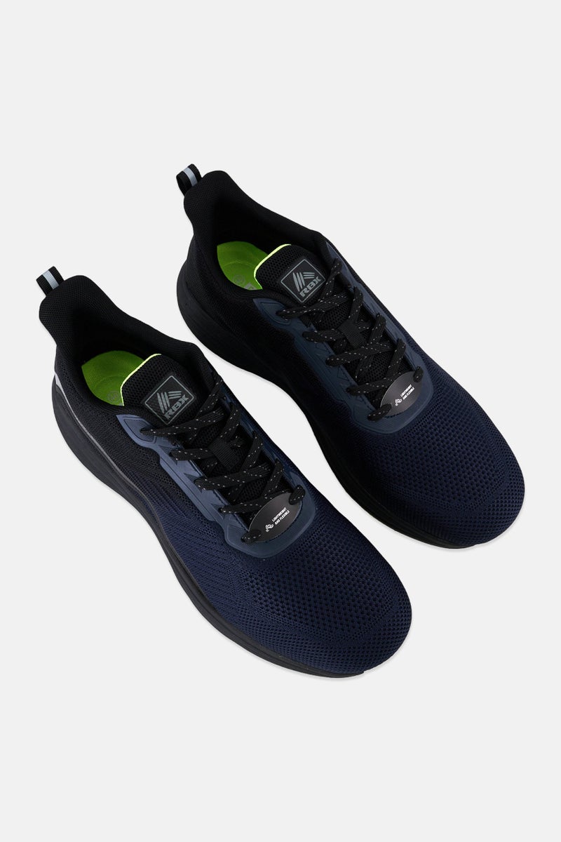 RBX Men Lace Up Outdoor Shoes, Navy - Image 3