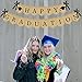 Partyprops Burlap Happy Graduation Banner Rustic Vintage Graduation Decorations Perfect for Grad Party Supplies 2026 Grad Party Decor for Home College Senior High School Prom Decorations - Image 2