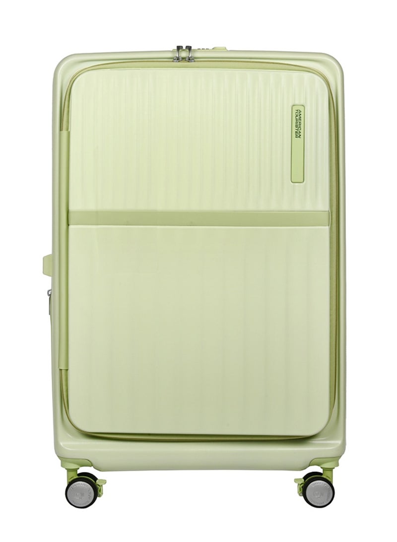 AMERICAN TOURISTER Trento + Suitcase, Check-In Size 81 cm / 30 inch, 4 Spinner Wheels, Hard Top, PC, Matcha Green|Book Opening|Expandable|TSA Lock|Waterproof Section - 3 Years International Warranty - Image 4