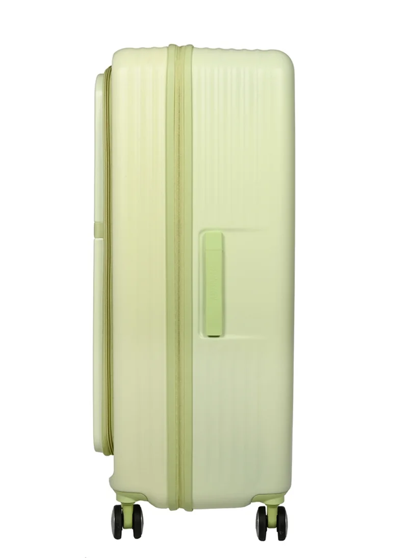 امريكان توريستر Trento + Suitcase, Check-In Size 81 cm / 30 inch, 4 Spinner Wheels, Hard Top, PC, Matcha Green|Book Opening|Expandable|TSA Lock|Waterproof Section - 3 Years International Warranty