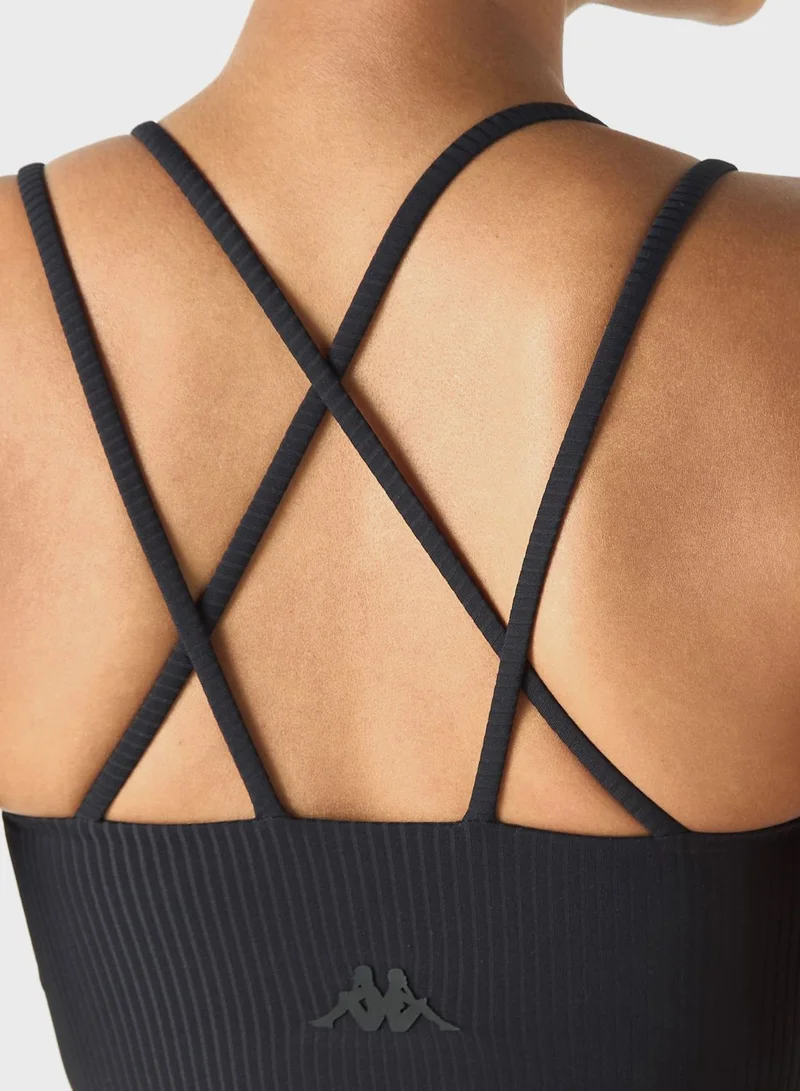 Kappa Logo Ribbed Bra