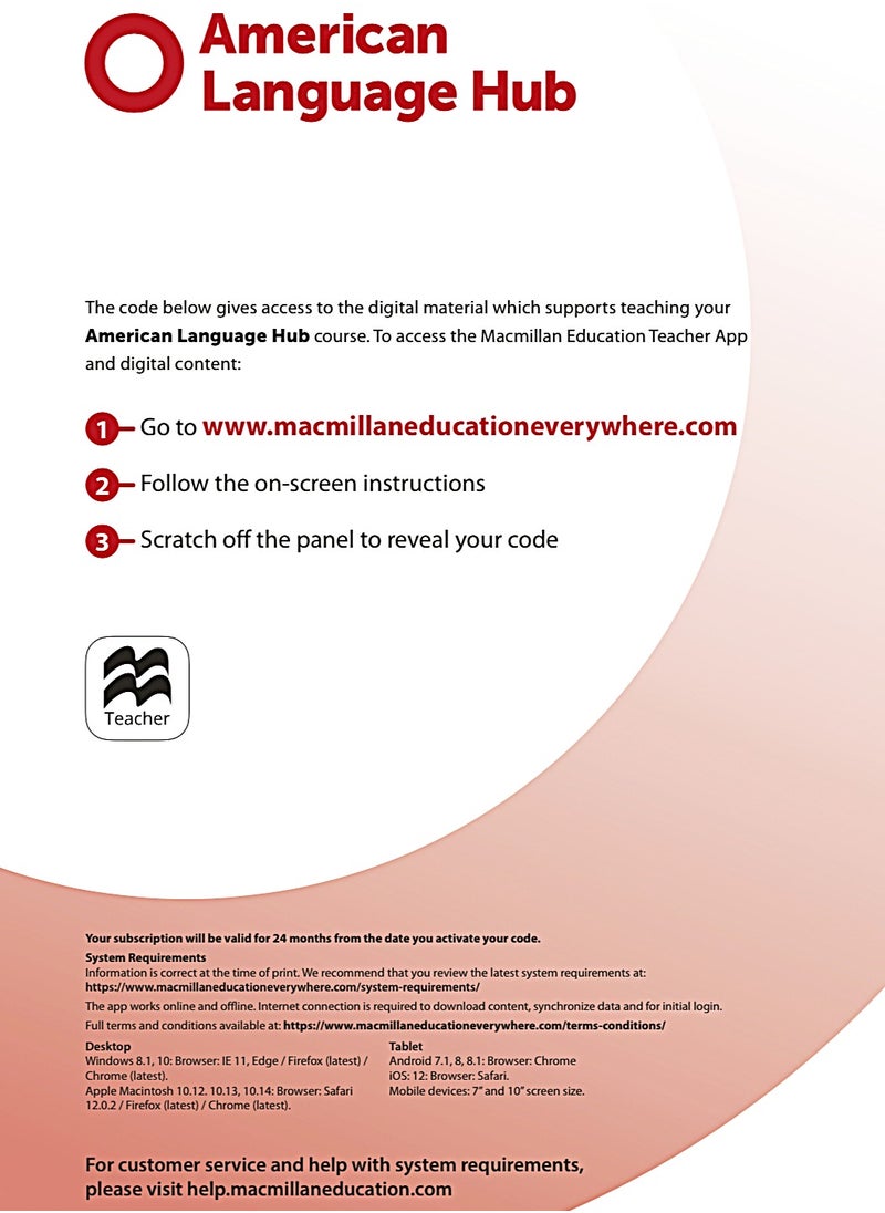 American Language Hub Level 1 Teacher's Book with Teacher's App  - Image 3